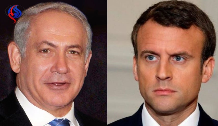 نتانياهو يطالب ماكرون بتعديل الاتفاق النووي الايراني