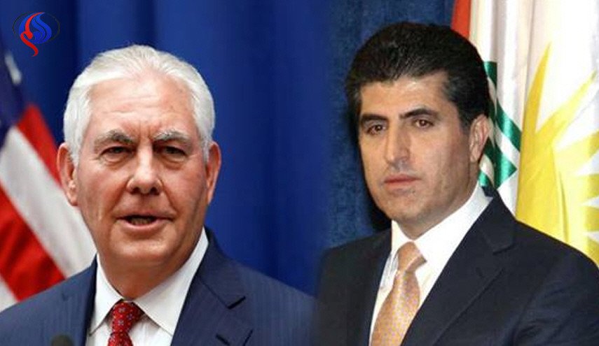 تيلرسون للبارزاني: الدستور العراقي هو السبيل لحل المشاكل بين أربيل وبغداد