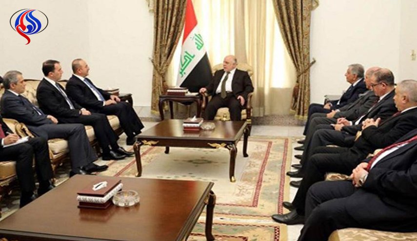 العبادي يستقبل وزير الخارجية التركي والوفد المرافق له