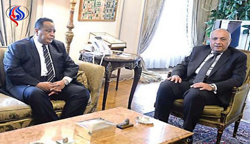 وزير الخارجية المصرية يلتقي نظيره السوداني 