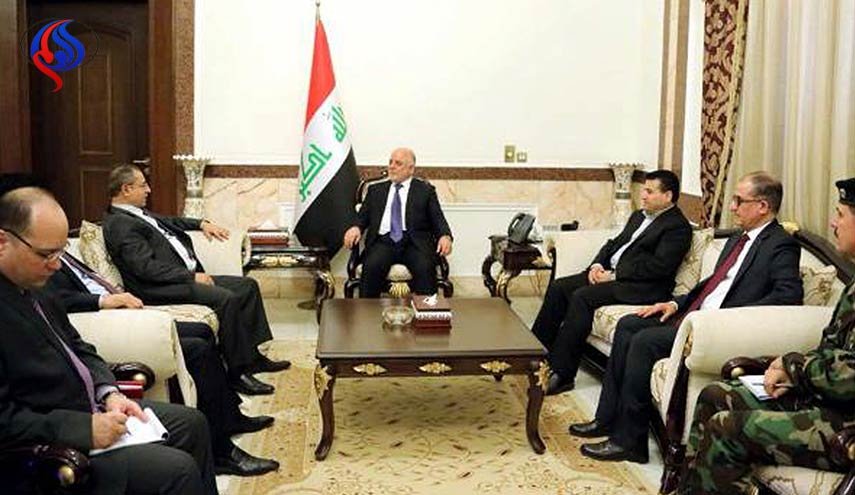 العبادي يناقش مع الشعار فتح معبر القائم الحدودي