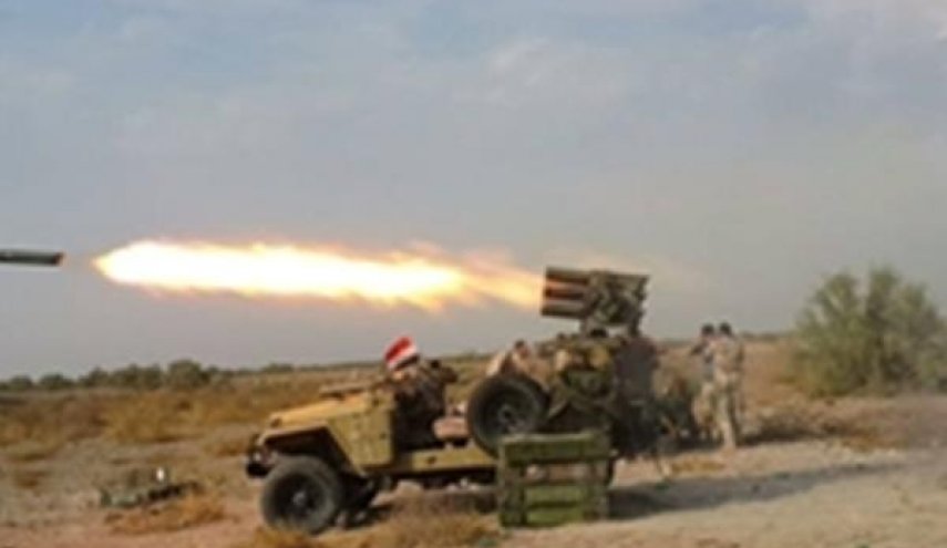 یگان های موشکی «الحشد الشعبی» به مواضع داعش در خاک سوریه حمله کردند