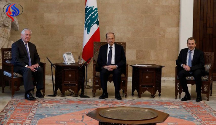میشل عون خطاب به تیلرسون: جلوی اسرائیلِ متجاوز را بگیرید