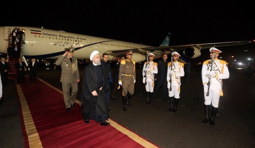 روحانی به تهران بازگشت