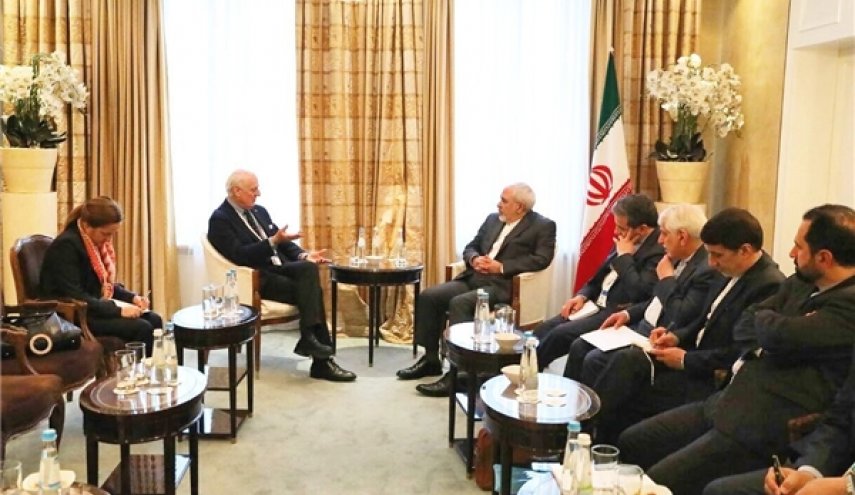 دیدار دی‌میستورا و یان الیاسون با ظریف در مونیخ