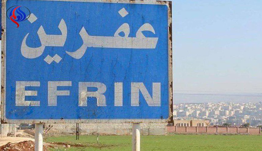 بمباران چند ناحیه از توابع عفرین توسط جنگنده های ترکیه