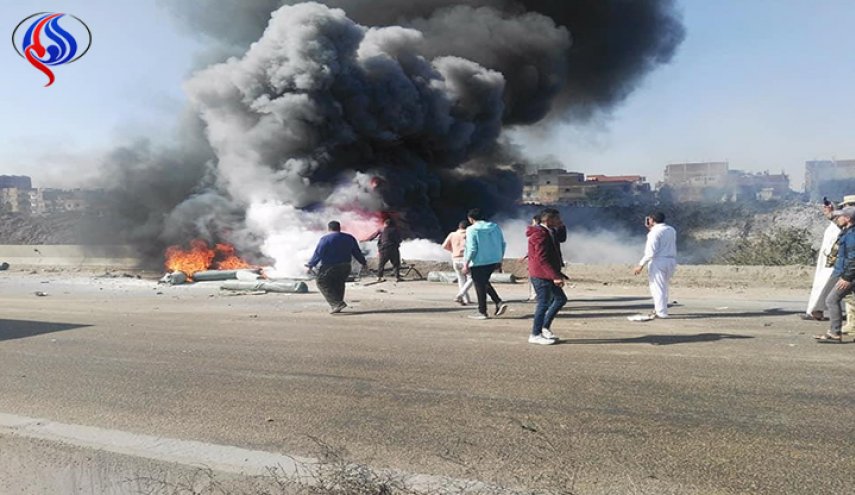 تفحم 8 عمال مصريين على الطريق الدولي بالإسكندرية
