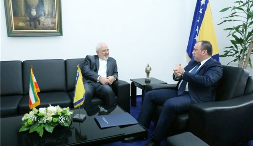 تأکید ظریف و وزیر خارجه بوسنی بر فراهم کردن تسهیلات روادیدی برای تجار و کارآفرینان 2 کشور
