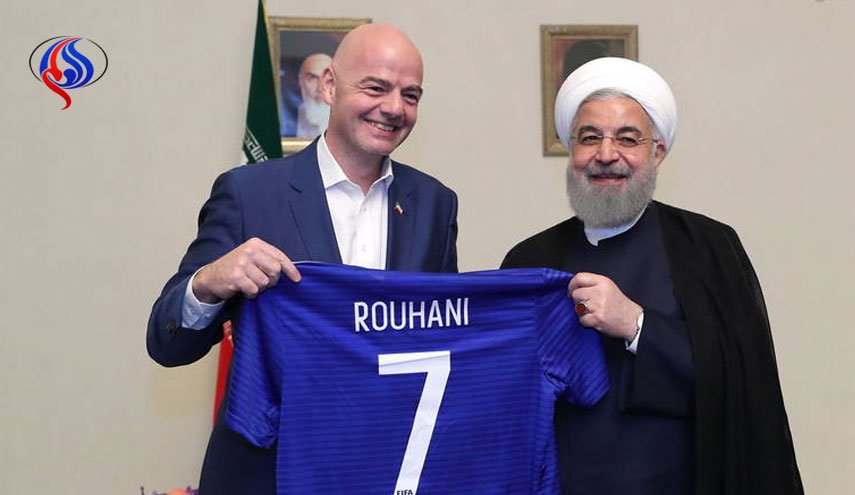 بازتاب سفر رییس فیفا به تهران