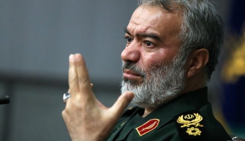 الادميرال فدوي: العدو لايمكنه ارتكاب اي حماقة ضد ايران في البحر
