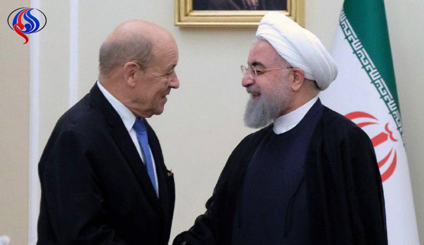 وزیر امور خارجه فرانسه با «روحانی»دیدار و گفتگو کرد