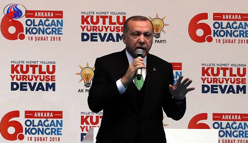 أردوغان یکشف  معلومات خطیره حول كميات ضخمة من الأسلحة  في الشمال السوري
