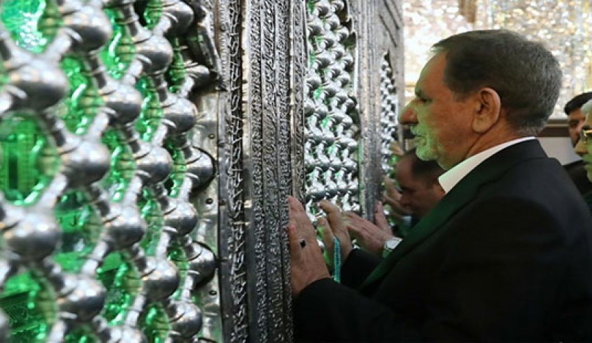 جهانگیری، حرم مطهر امام علی (ع) را زیارت کرد
