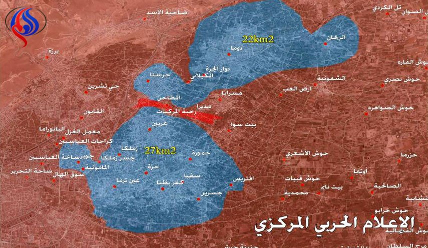 الجيش السوري يقسم الغوطة الشرقية إلى شطرين ويكمل تطويق دوما