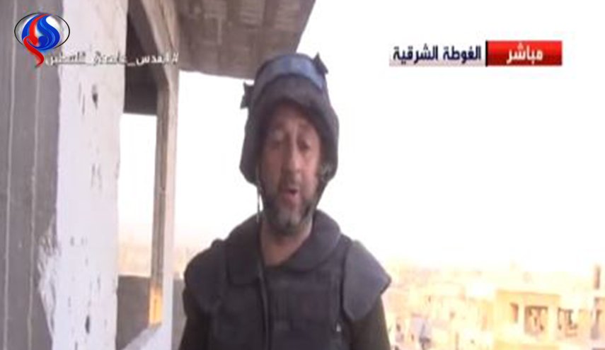 استهداف صاروخي متكرر بالقرب من طاقم قناة العالم في الغوطة الشرقية 