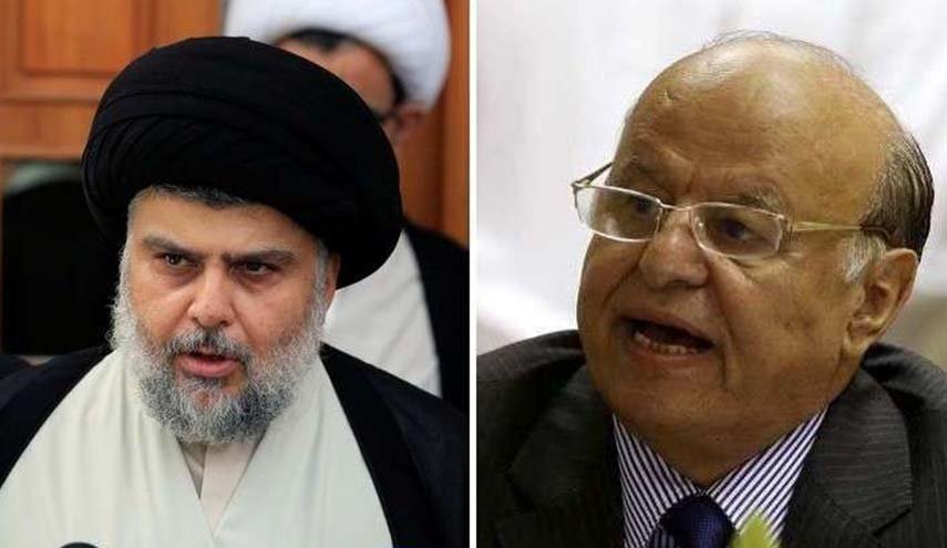 مقتدى الصدر يهاجم المستقيل هادي بحدة ويدعوه للتنحي+وثيقة