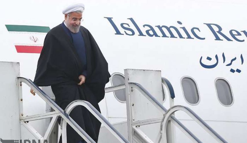 رییس جمهوری وارد کرمانشاه شد