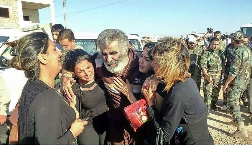 تحرير 3500 مخطوف من قبل الارهابيين في دوما بالغوطة