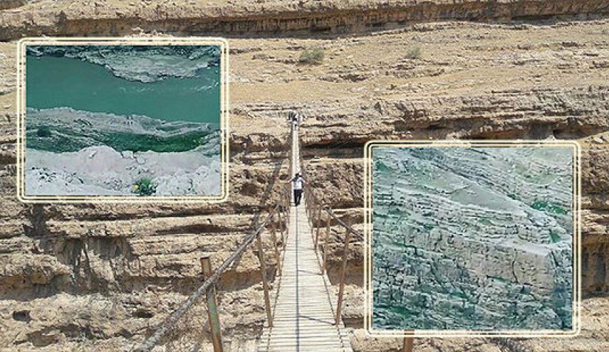 پل معلق «دره خزینه» تخریب شد