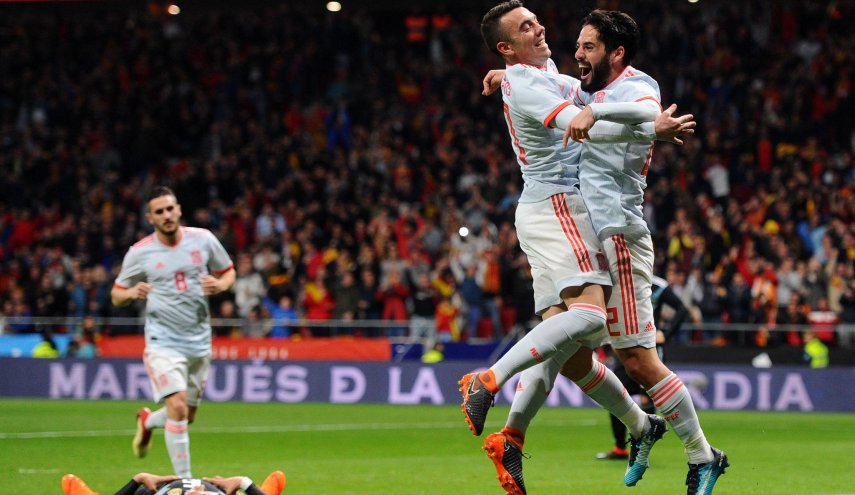 اسبانيا تذل الارجنتين وديا