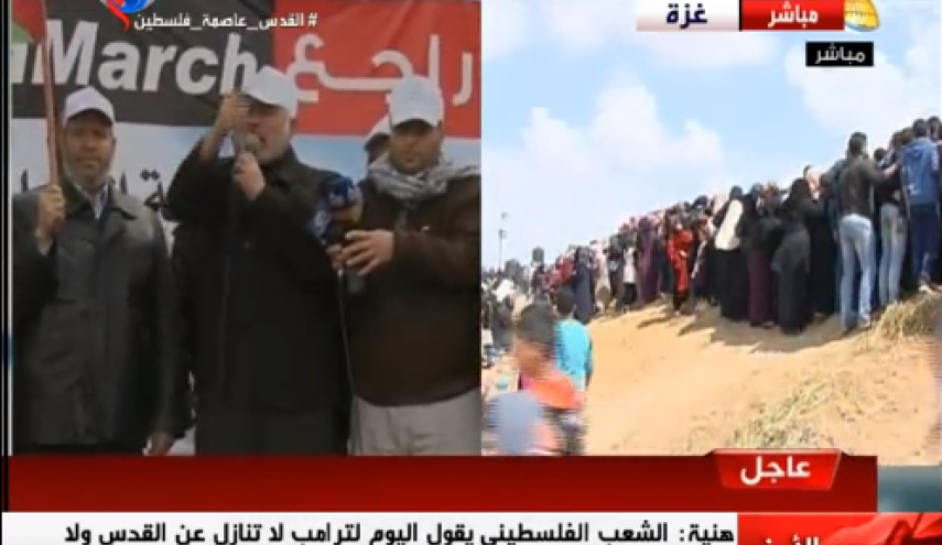 16 شهید و 1416 مجروح فلسطینی تاکنون/ تیراندازی و شلیک گاز اشک آور صهیونیست ها/ حماس: امروز فلسطینیان روند قرارداد قرن را در هم شکستند