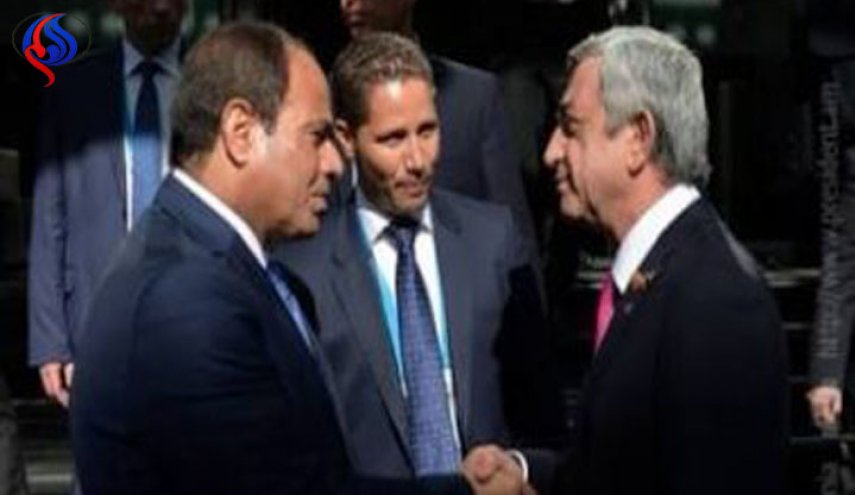 رئيس أرمينيا يهنئ السيسي بفوزه فى انتخابات الرئاسة