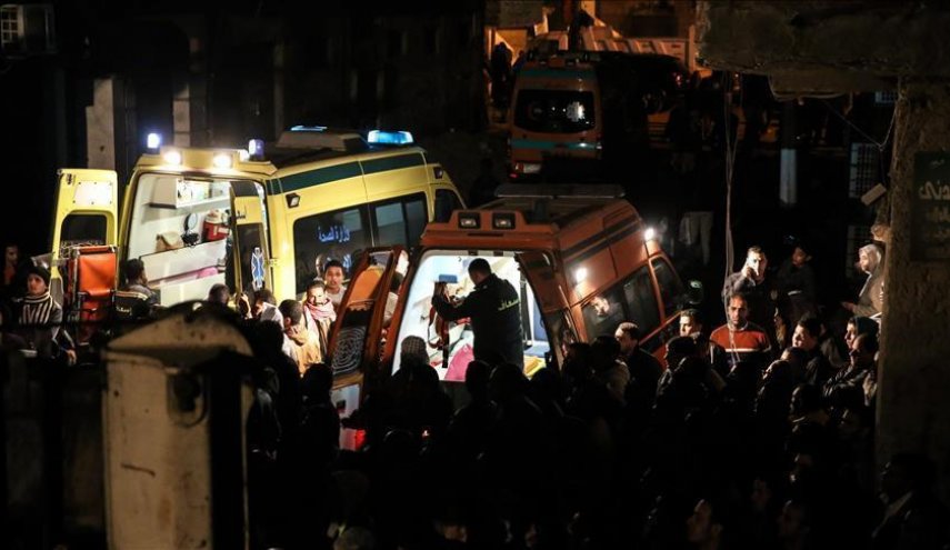 مصرع 3 أشخاص في انهيار مبنى شمالي مصر