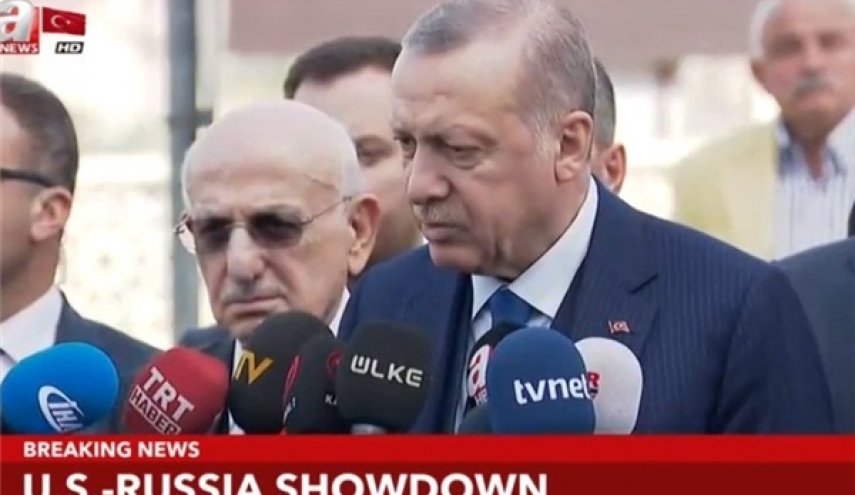 اردوغان: اوضاع در سوریه در حال آرام‌شدن است