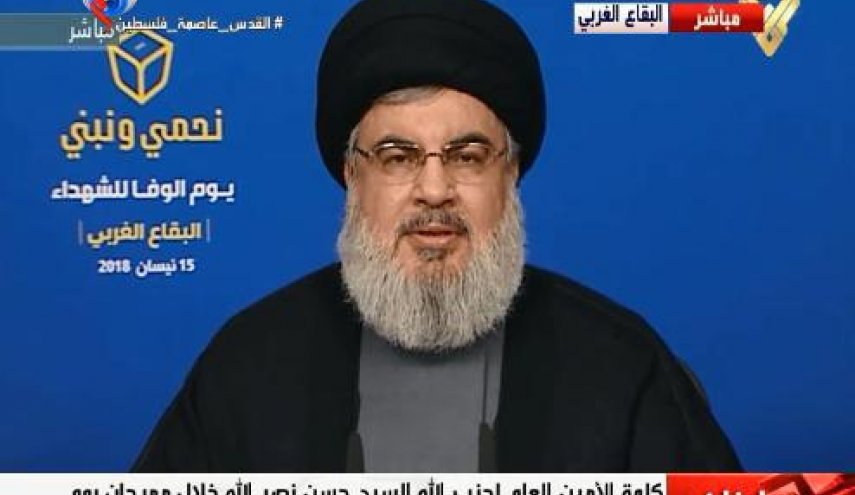 نصرالله: اوضاع در سوريه به نفع آمريکا تغيير نخواهد کرد/ ترامپ از نمایشی بودن حمله شیمیایی با خبر بود/ 