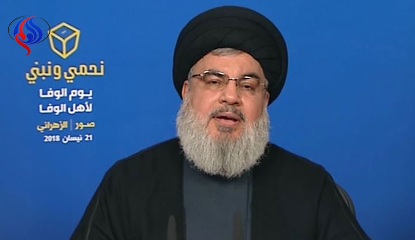 السيد نصر الله:جريمتنا اننا حملنا السلاح دفاعا عن شعبنا