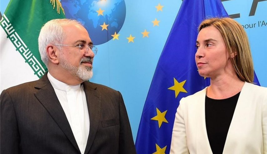 دیدار و گفت‌وگوی ظریف و موگرینی در بروکسل