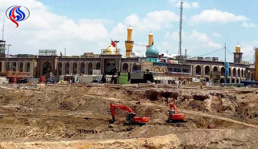 انتهاء المرحلة الاولى من توسعة حرم الامام الحسین (ع) في كربلاء
