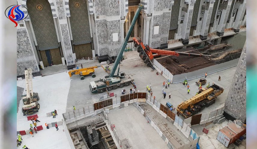 سقوط یک دستگاه جرثقیل در محوطه مسجد الحرام