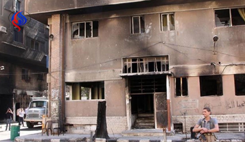 تروریستهای داعش پیش از خروج از دمشق، خانه های مردم را آتش زدند