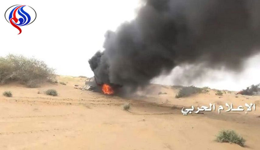 تدمير آلية للمرتزقة شمال صحراء ميدي