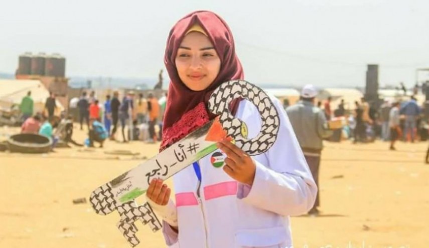 شهادت پرستار فلسطینی هنگام کمک به مجروحان در مرز غزه + تصاویر