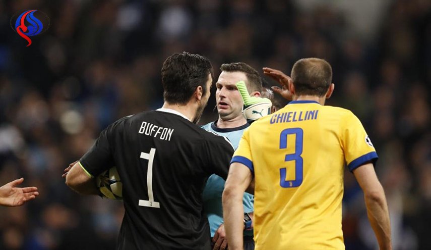 اليويفا يوقف بوفون 3 مباريات لطرده ضد ريال مدريد
