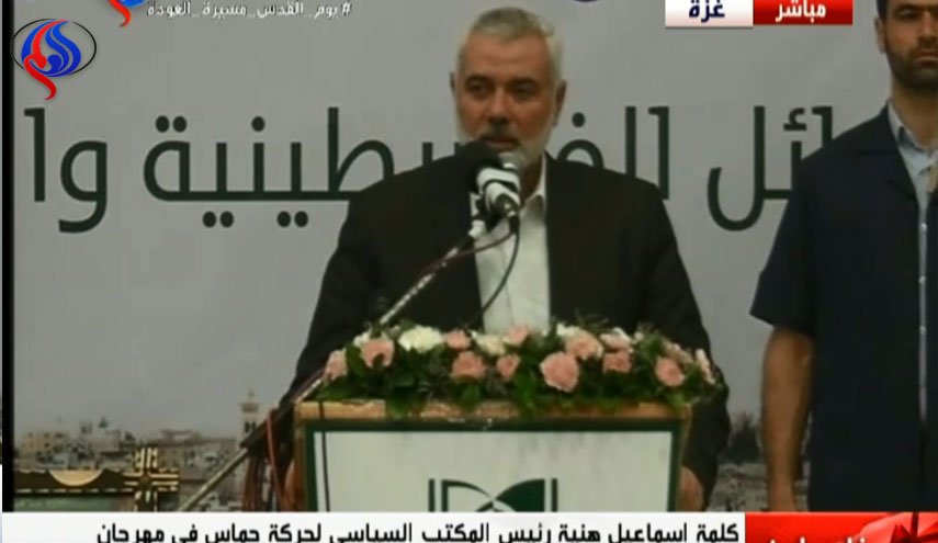 هنیه: راه پیمایی های بازگشت تا آزادی قدس ادامه خواهد داشت
