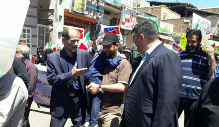 عکس/ وزیر ارتباطات در راهپیمایی روز قدس