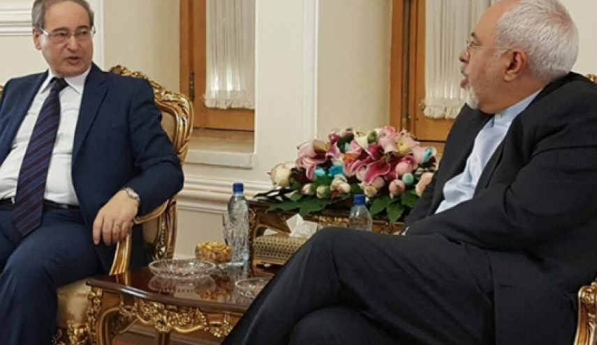 دیدار و گفت‌وگوی فیصل مقداد با ظریف