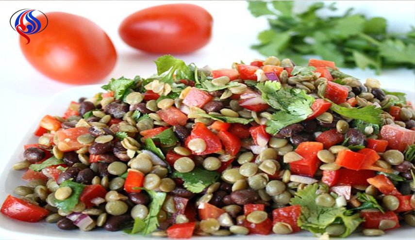 العدس والسلطة للحفاظ على رشاقة الجسم