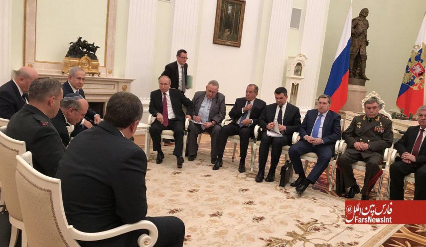 دیدار نخست وزير رژيم صهيونيستي با رئیس جمهور روسیه