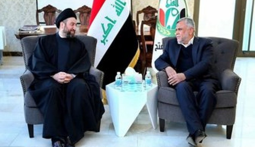 دیدار «هادی العامری» و «عمار الحکیم» در بغداد 