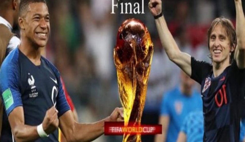 تغطية مباشرة لنهائي كأس العالم بين فرنسا وكرواتيا 
