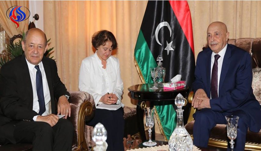 رئيس مجلس النواب الليبي يبحث مع وزير خارجية فرنسا مستجدات الأزمة الليبية