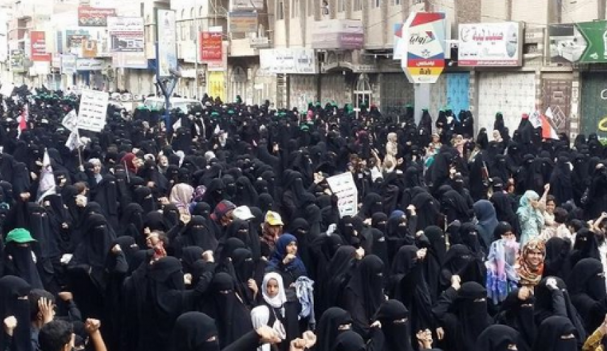 راهپیمایی هزاران بانوی یمنی ضد رژیم سعودی