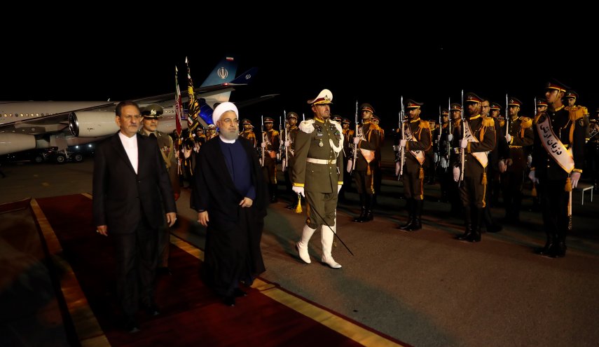 روحانی به تهران بازگشت
