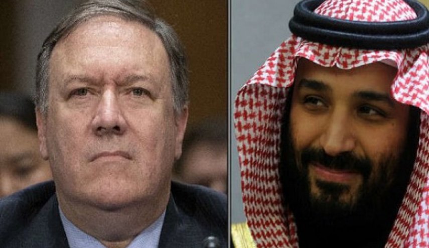 بررسی آخرین تحولات منطقه و جهان در تماس تلفنی پامپئو با بن سلمان