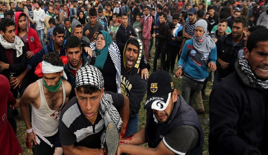 189 فلسطینی در غزه زخمی شدند