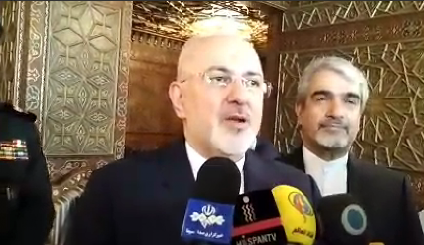 تأکید ظریف بر حفظ تمامیت ارضی سوریه و پاکسازی ادلب از تروریست‌ها
